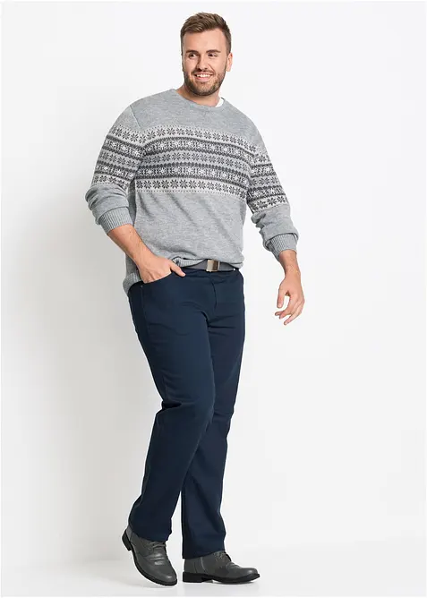 Strečov&eacute; termo kalhoty Regular Fit, Straight, hebce měkk&aacute; flanelov&aacute; pod&scaron;&iacute;vka, bonprix