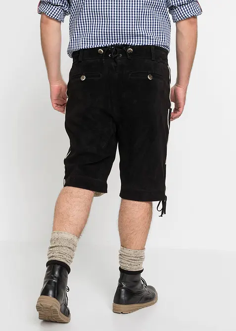 Krátké krojové kožené kalhoty Regular Fit, bonprix