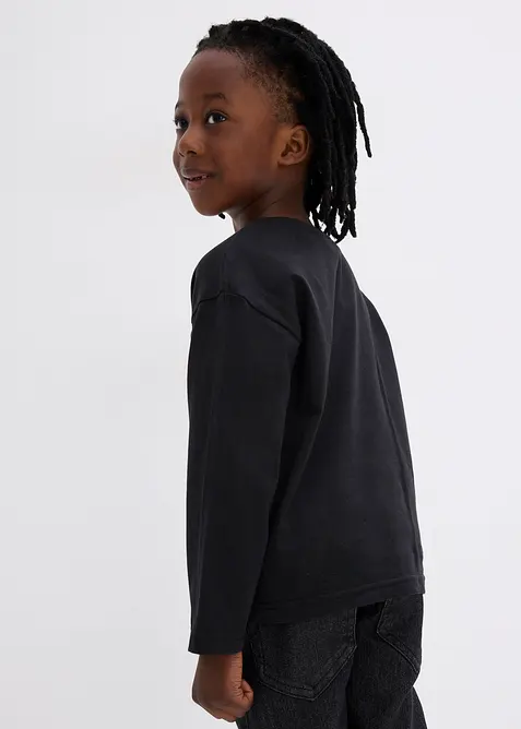 Chlapecké triko s dlouhým rukávem, s vánočním motivem, z organické bavlny, bonprix