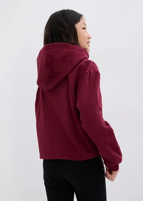 Mikina s kapucí, z čisté organické bavlny, bonprix