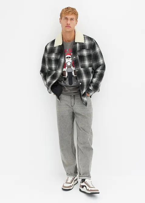 Tričko s v&aacute;nočn&iacute;m motivem, organick&aacute; bavlna, bonprix