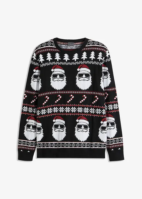 Svetr s norským vzorem a recyklovanou bavlnou, bonprix