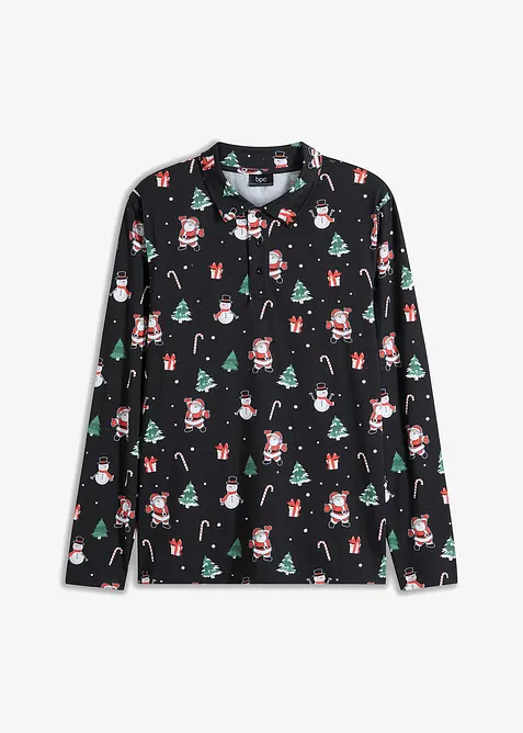 Pólo tričko s vánočním motivem, z bavlny, bonprix