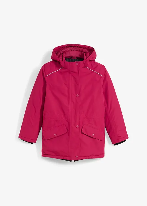 Nepromokavá funkční bunda s odnímatelnou kapucí a reflexními detaily, bonprix