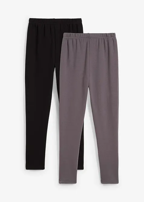 Termo funkčn&iacute; leg&iacute;ny s měkk&yacute;m fl&iacute;sem (2 ks v balen&iacute;), bonprix