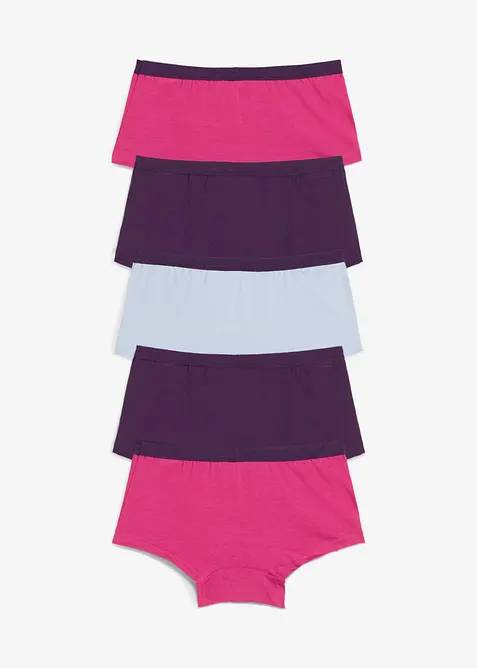 Bokov&eacute; kalhotky s měkkou bavlnou (5 ks v balen&iacute;), bonprix