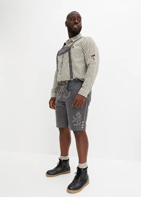 Krojové bermudy z umělé kůže, bonprix