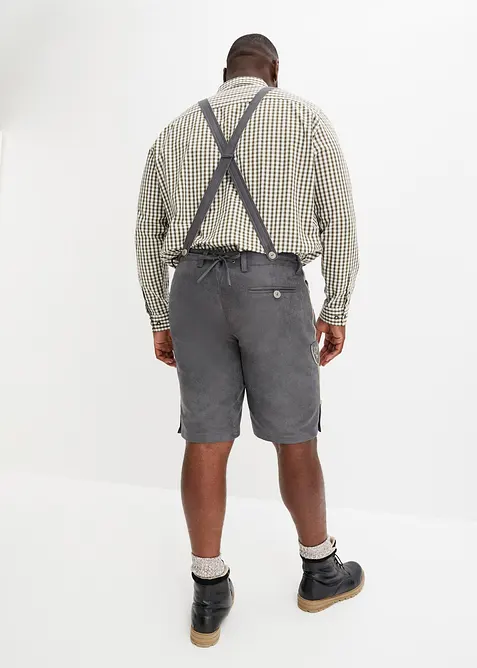 Krojové bermudy z umělé kůže, bonprix