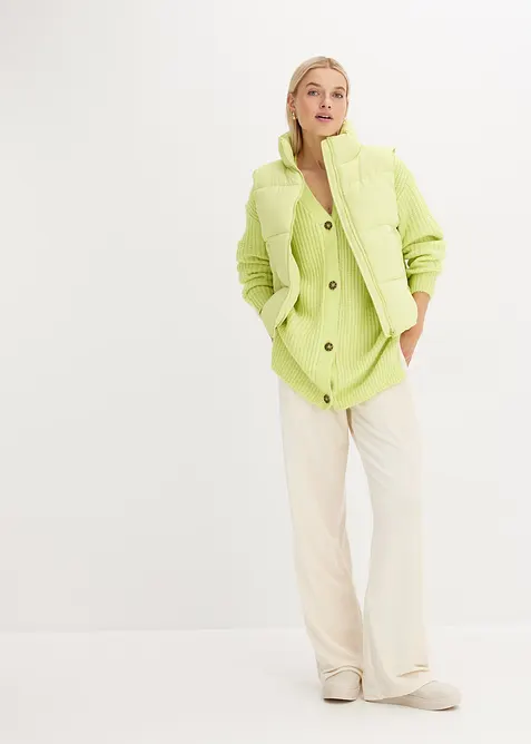 Manšestrové kalhoty se strečovým pasem, bonprix