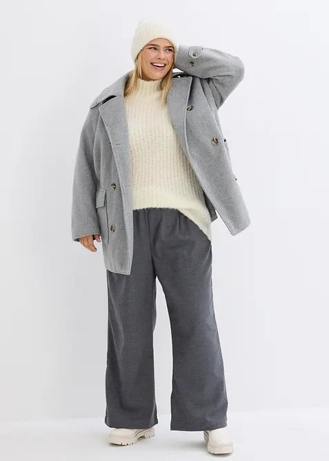 Kalhoty Marlene ve vlněn&eacute;m vzhledu, bonprix