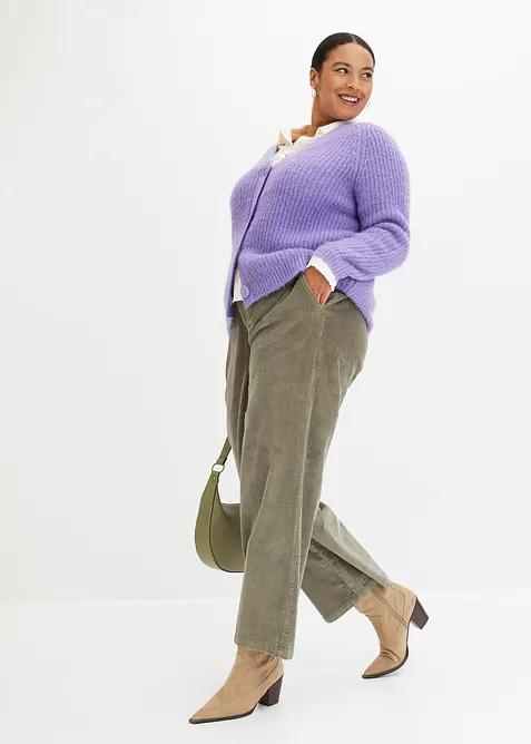 Žebrovaný kabátek ze silnější pleteniny, bonprix