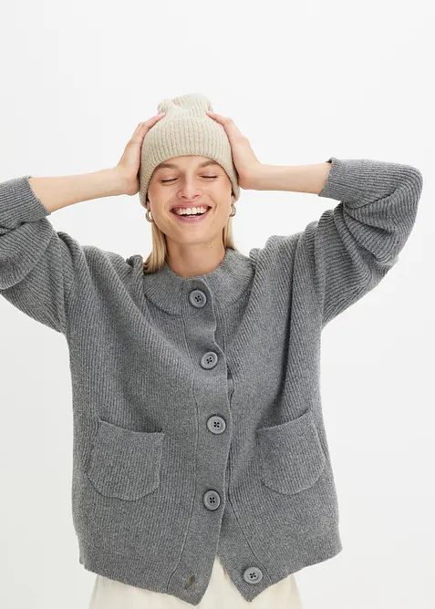 Oversized pleten&yacute; kab&aacute;tek, bonprix