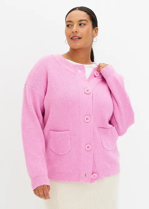 Oversized pletený kabátek, bonprix