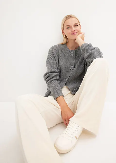 Oversized pleten&yacute; kab&aacute;tek, bonprix