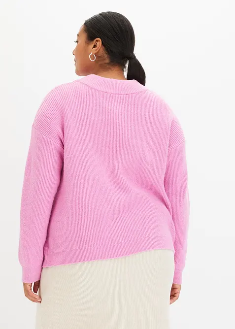 Oversized pletený kabátek, bonprix