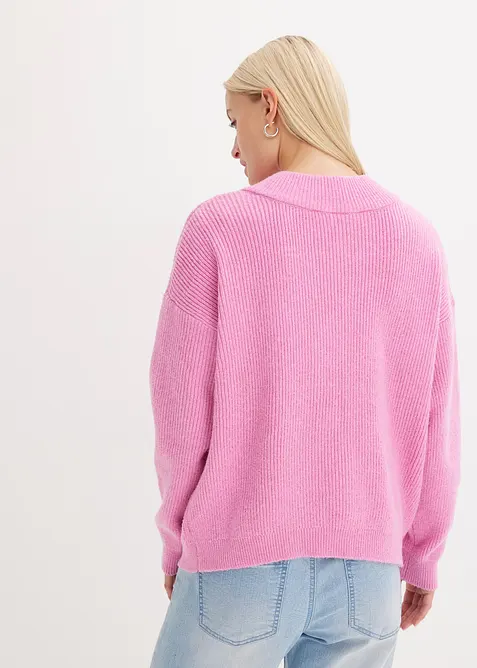 Oversized pleten&yacute; kab&aacute;tek, bonprix