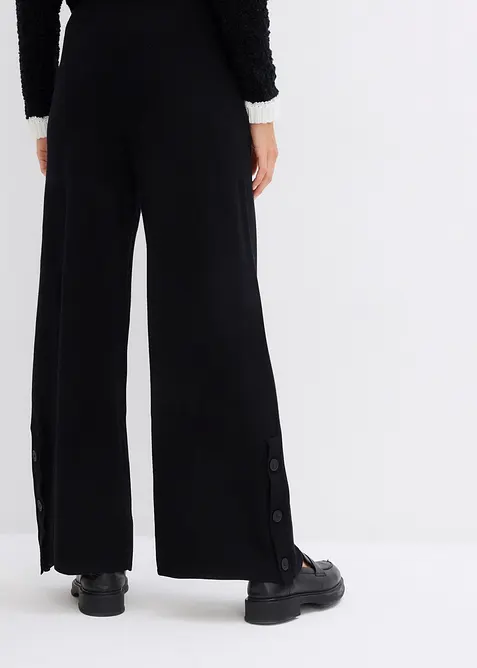 Pletené kalhoty bez zapínání, bonprix