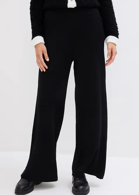 Pletené kalhoty bez zapínání, bonprix