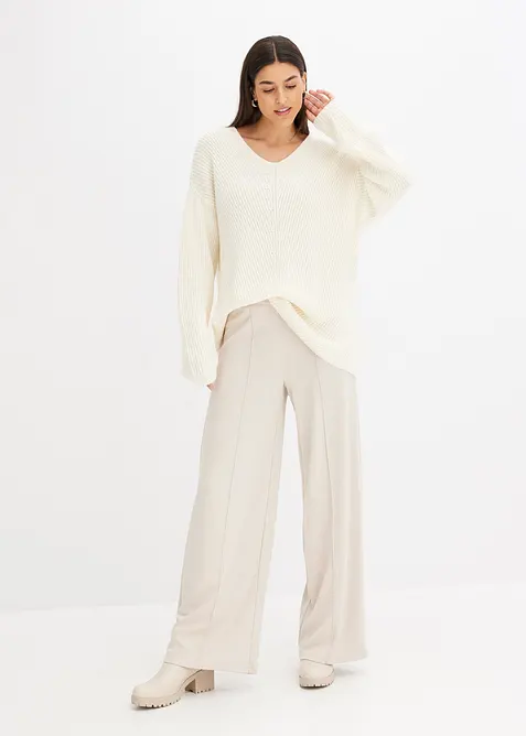 Oversize svetr z vlněn&eacute; smesi, bonprix