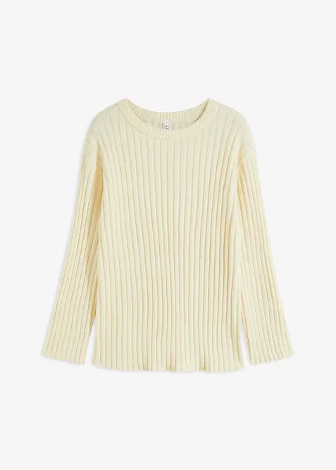 Žebrovaný oversized svetr, bonprix