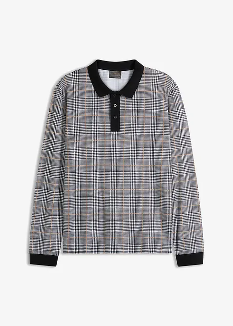 Pólo tričko z piké materiálu z organické bavlny, s dlouhým rukávem, bonprix