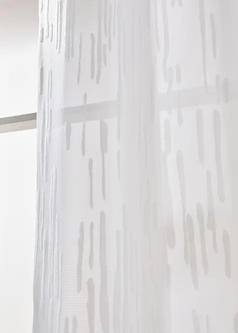 Žakárová záclona, jednobarevná (1 ks), bonprix