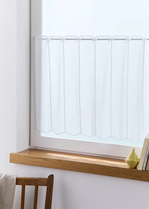 Vitrážková záclona s výšivkou, bonprix