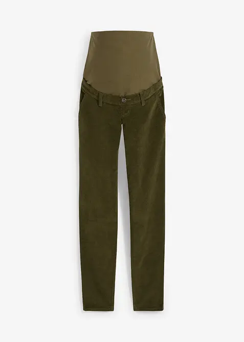 Měkké manšestrové kalhoty ze směsi s organickou bavlnou, Loose Fit, bonprix