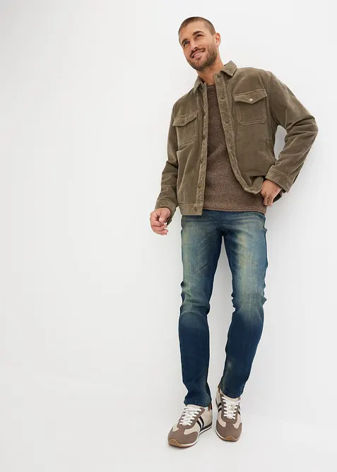 Lehké strečové džíny Slim Fit, Straight, bonprix