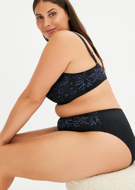 Zmenšovací podprsenka s barevným třpytivým vláknem, bonprix