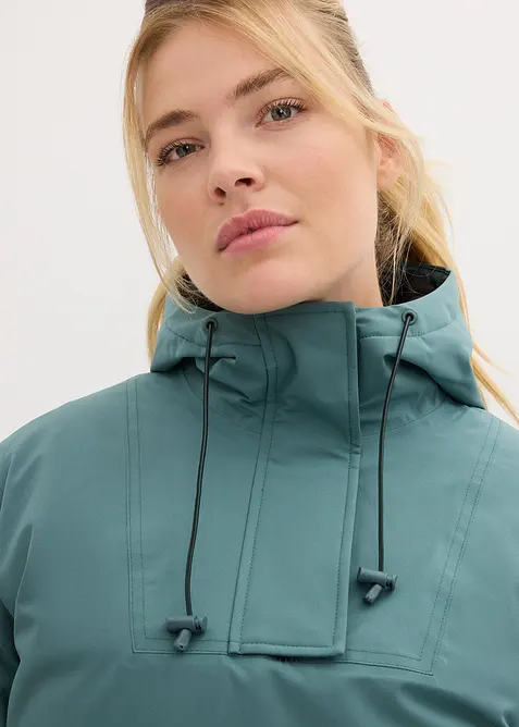 Nepromokav&aacute; funkčn&iacute; lyžařsk&aacute; bunda s fl&iacute;sovou pod&scaron;&iacute;vkou, přes hlavu, bonprix