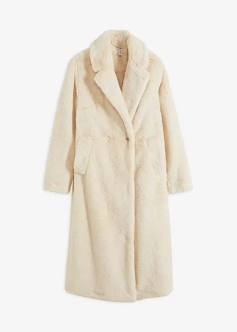 Kabát z medvídkového flísu, bonprix