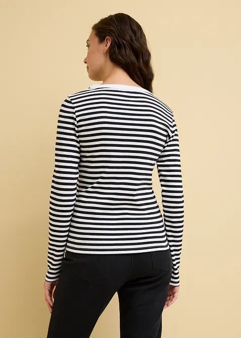 Tričko s dlouhým rukávem, čistá organická bavlna, bonprix