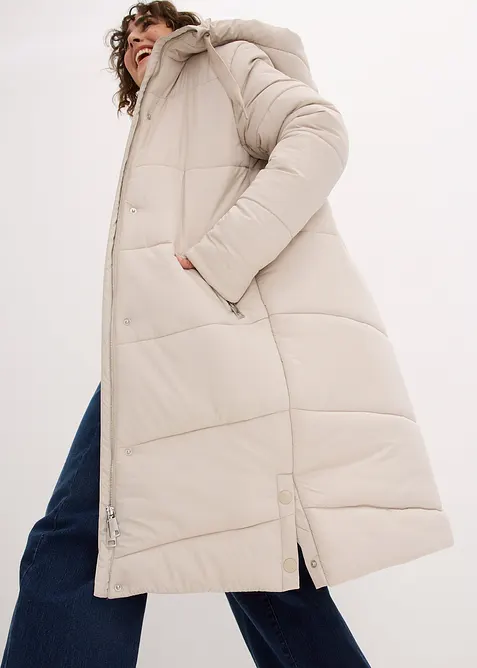 Pro&scaron;&iacute;van&yacute; kab&aacute;t s ply&scaron;ovou pod&scaron;&iacute;vkou v kapuci, bonprix