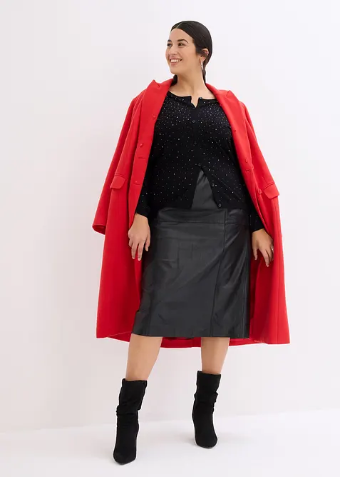 Pleten&yacute; kab&aacute;tek se třpytiv&yacute;mi kam&iacute;nky, bonprix