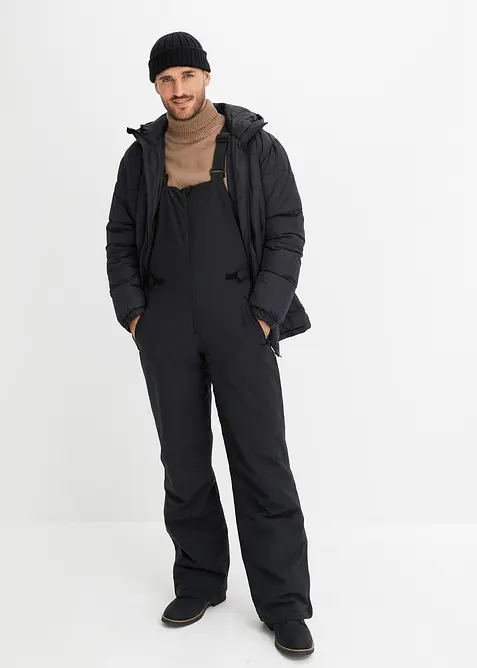 Funkční termo nepromokavé kalhoty se šlemi, bonprix