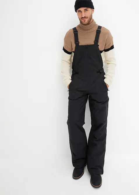 Funkční termo nepromokavé kalhoty se šlemi, bonprix