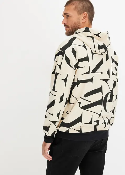 Mikina s kapucí, z organické bavlny, Loose Fit, bonprix