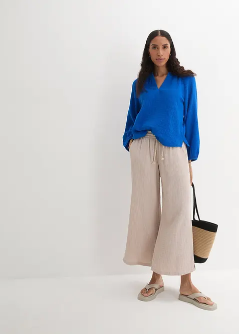 Oversize halenka z mušelínu, bonprix