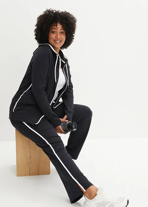 Strečová joggingová souprava z bavlny (2dílná souprava), bonprix