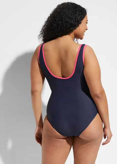 Stahovací jednodílné plavky se zipem, bonprix