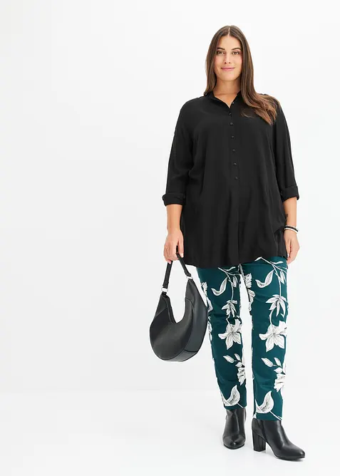 Dlouhá viskózová halenka, bonprix