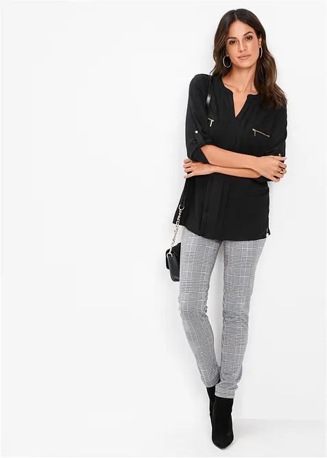 Tuniková halenka ze splývavé viskózy, bonprix