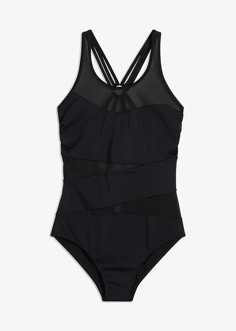 Stahovací jednodílné plavky, lehký tvarující efekt, bonprix