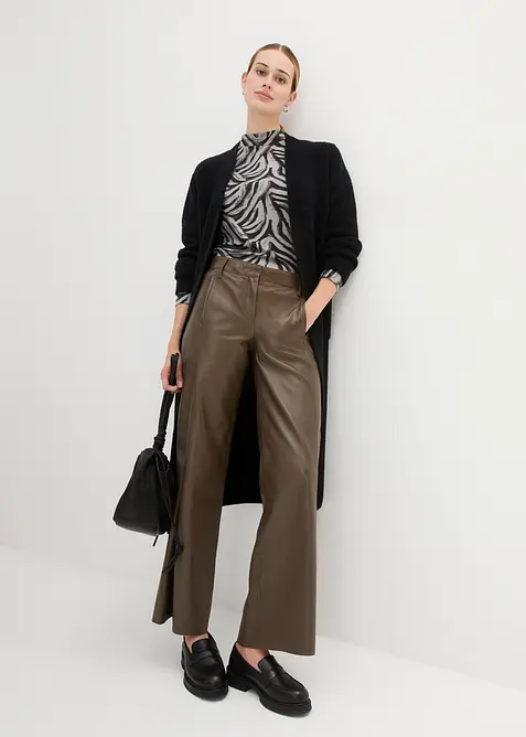 Pletený kabát s vlnou z alpaky, bonprix