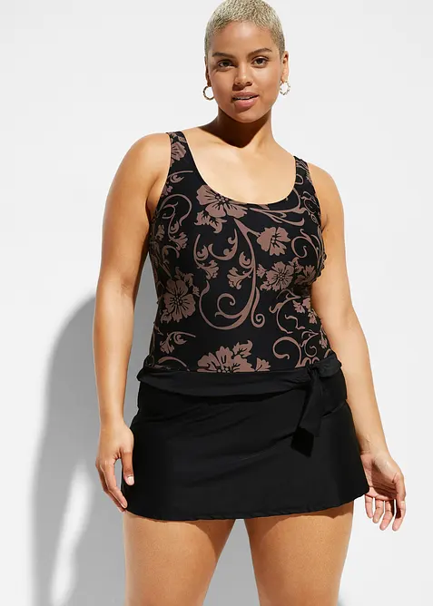 Stahovací koupací šaty, mírná tvarovací funkce, bonprix