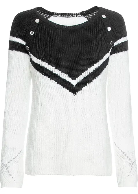 Svetr s knoflíky, bonprix