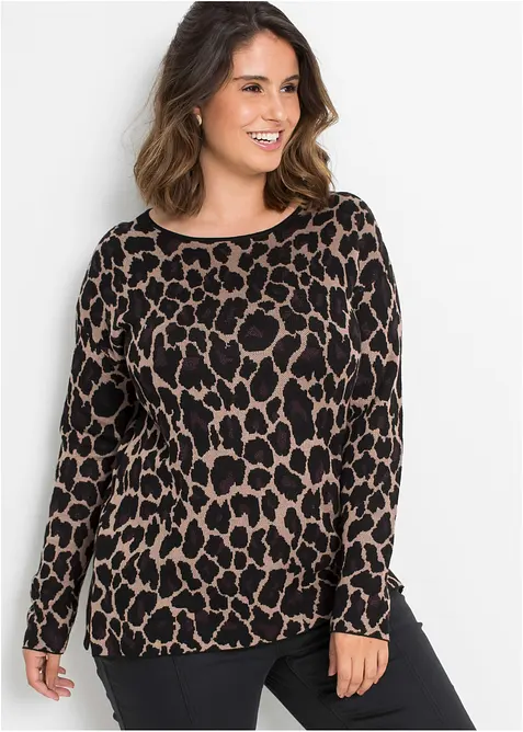 Žakárový svetr, bonprix