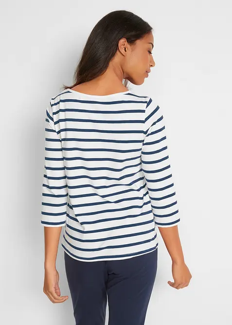 Tričko s dlouh&yacute;m ruk&aacute;vem, s čistou organickou bavlnou, bonprix