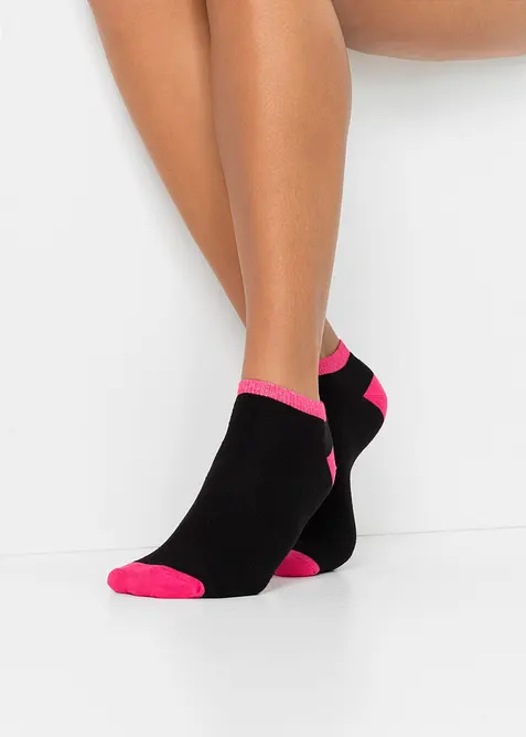 Nízké tenisky s dny v týdnu, s organickou bavlnou (8 párů v balení), bonprix